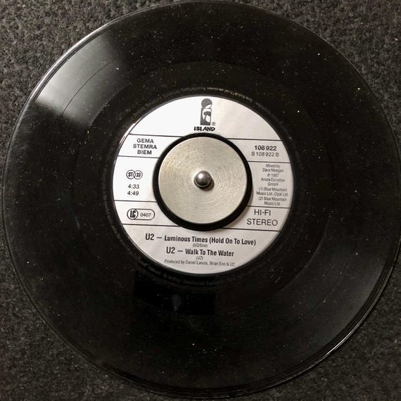 1987 - U2 - With Or Without You、レコード、7インチ、45回転