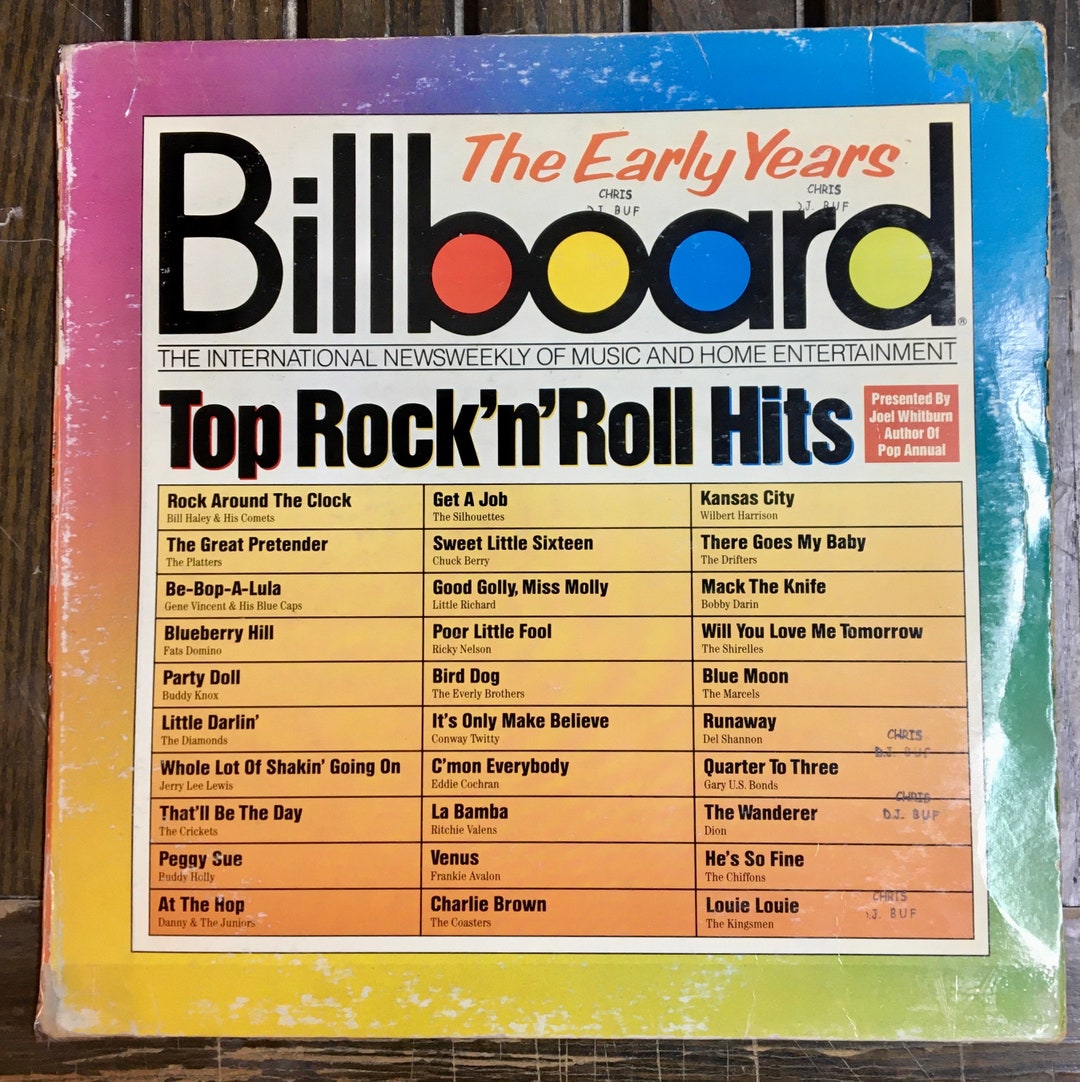 1988 Billboard Top Rock 'n' Roll Hits The Early Years , 3 Vinyl, LP ...