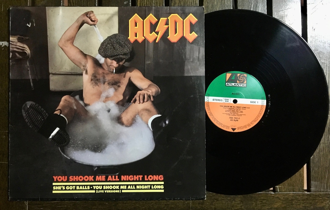 Rare AC/DC You Shook Me All Night Long - Etsy