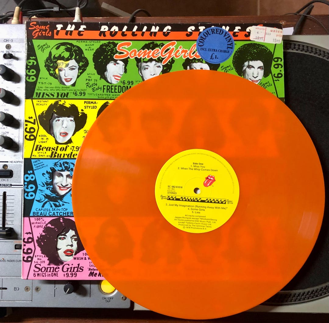 1978 the Rolling Stones – Some Girls , Vinyl, LP, Album, Orange - Etsy