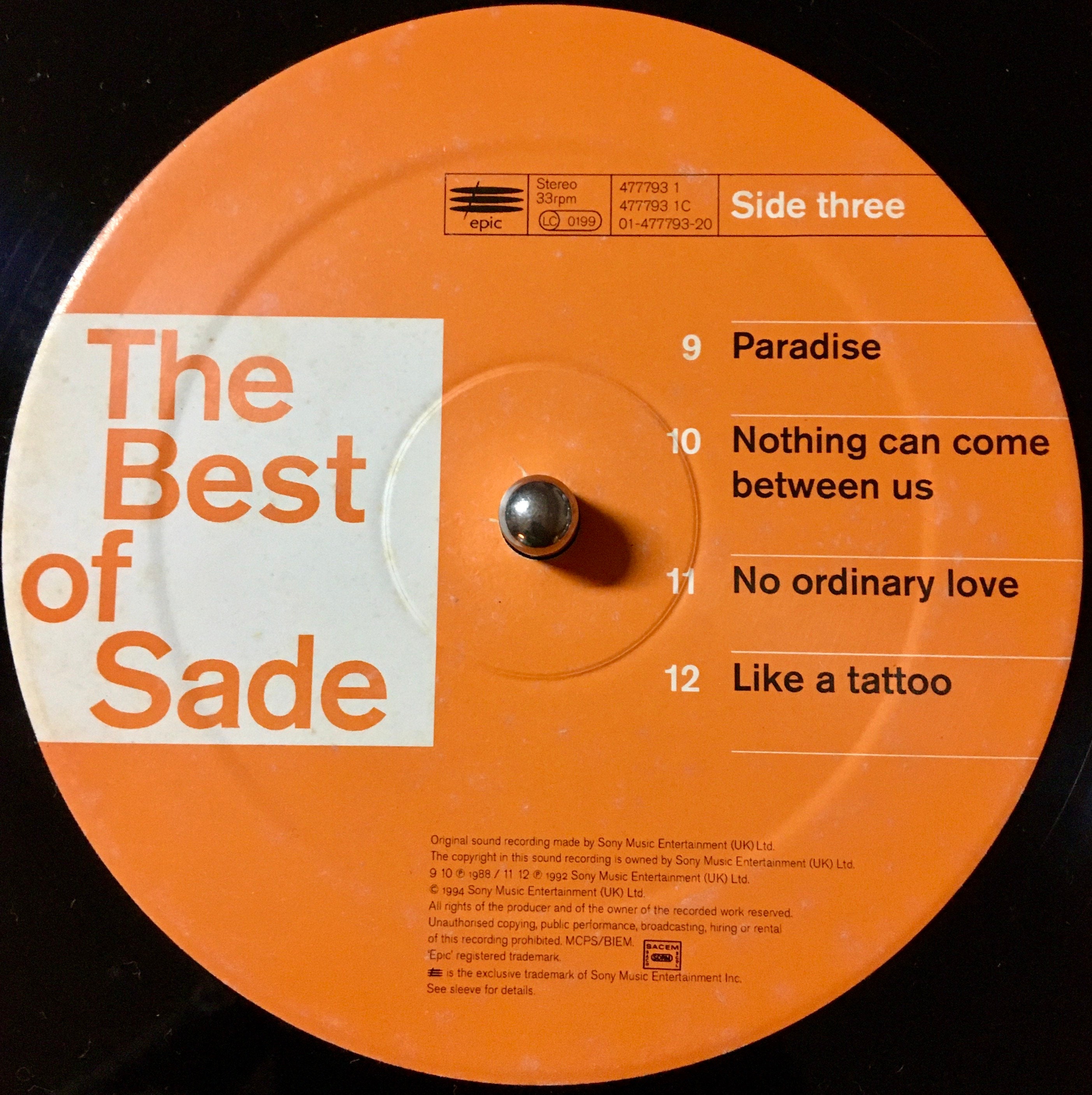 1994 Sade the Best of Sade , 2 Vinyl, LP, Compilation, Stereo 
