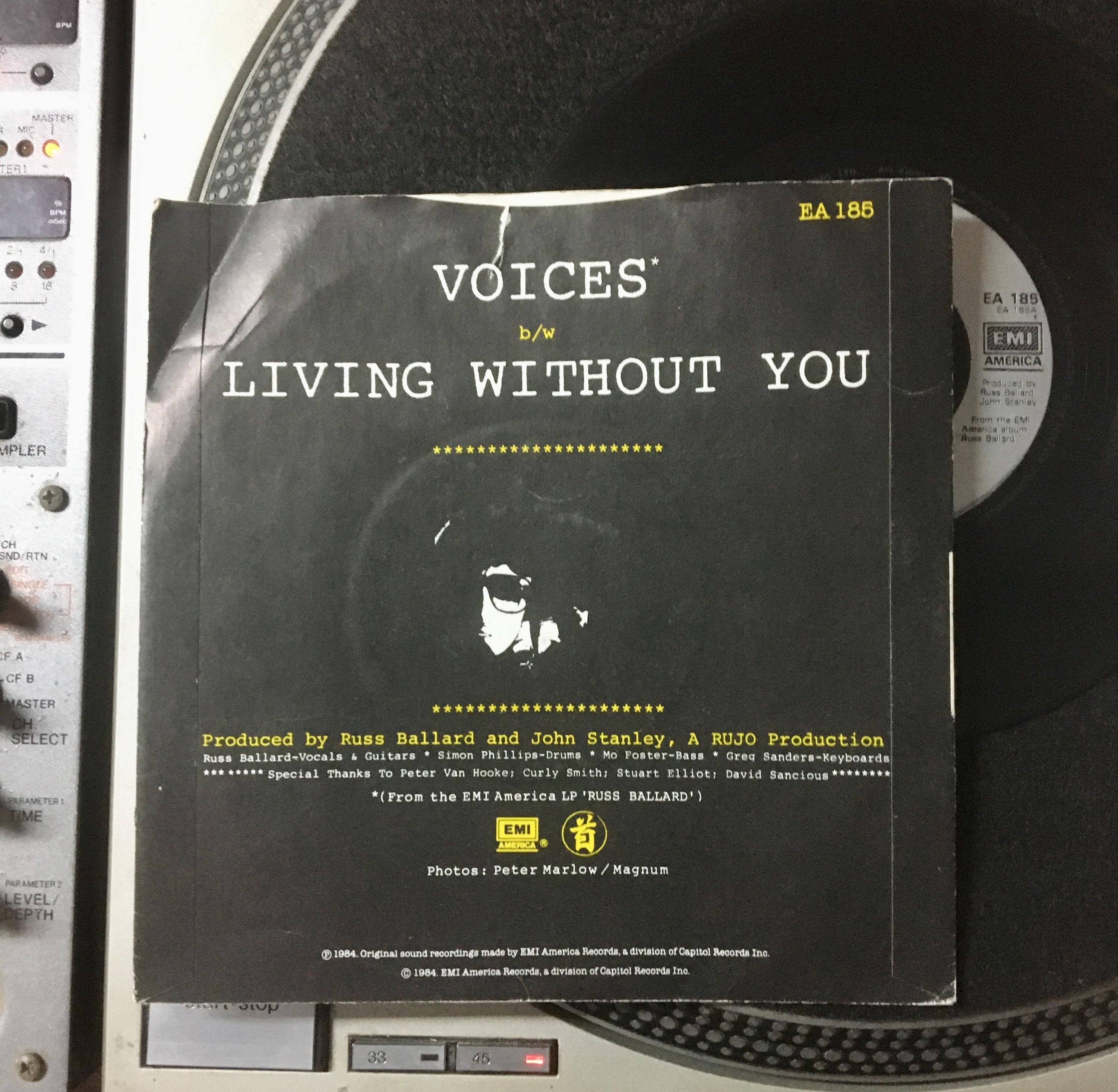 1984 ラス・バラード – Voices、ビニール、7インチ、45 RPM、シングル 