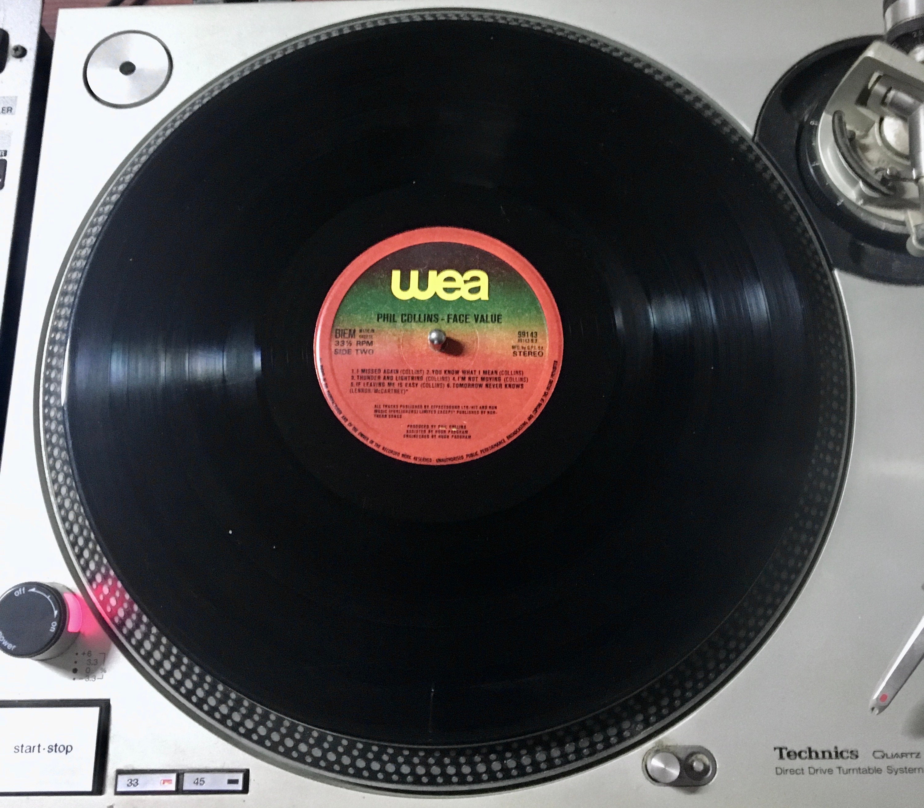 1981 Phil Collins – Face Value , Vinyl, LP, Album, Stereo