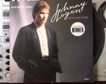 1987 Johnny Logan - Hold Me Now, Vinilo, 12", 45 RPM, Maxi-Single