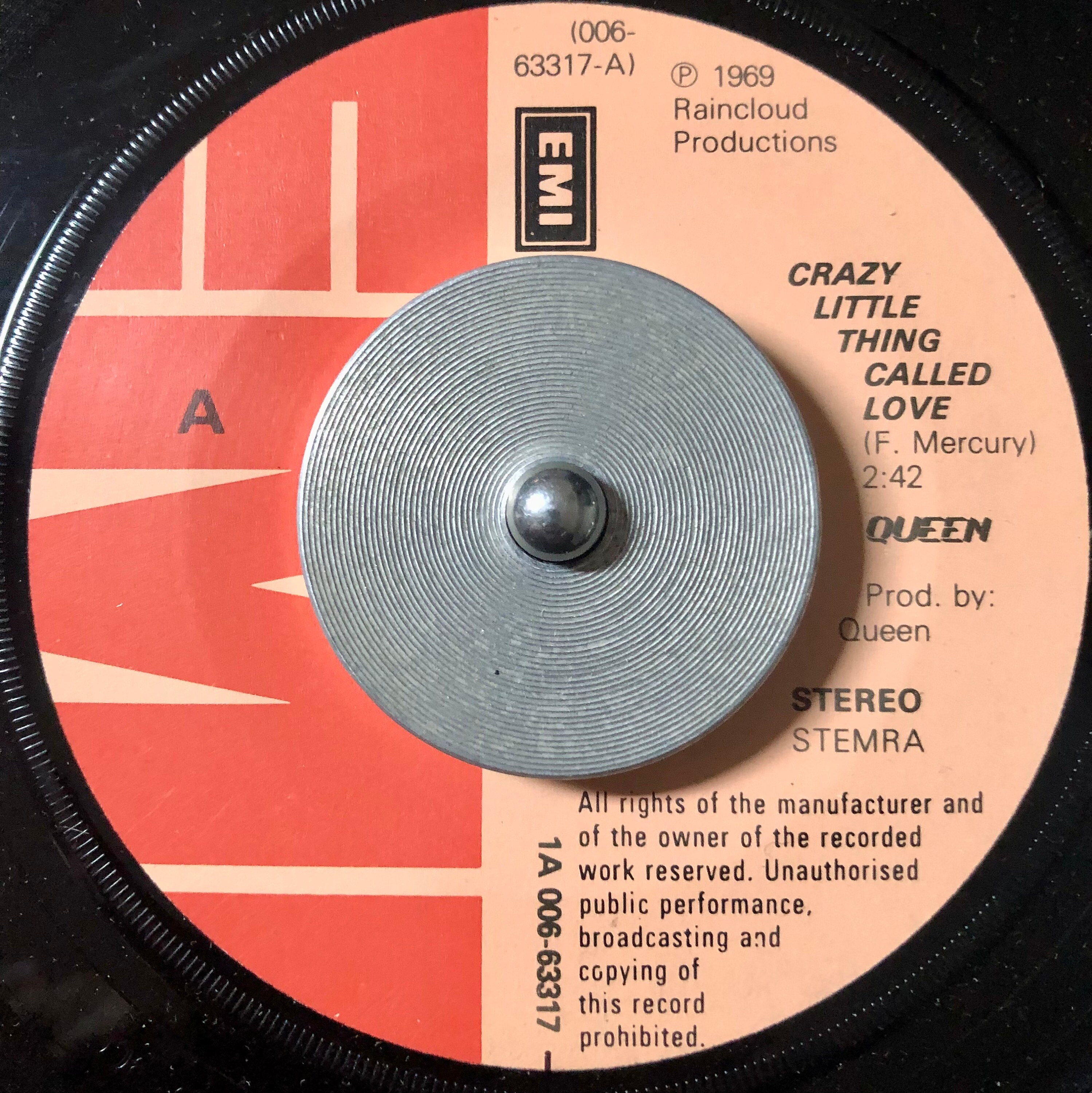 Queen - Crazy Little Thing Called Love 1979 Vinyl 45 RPM - Etsy