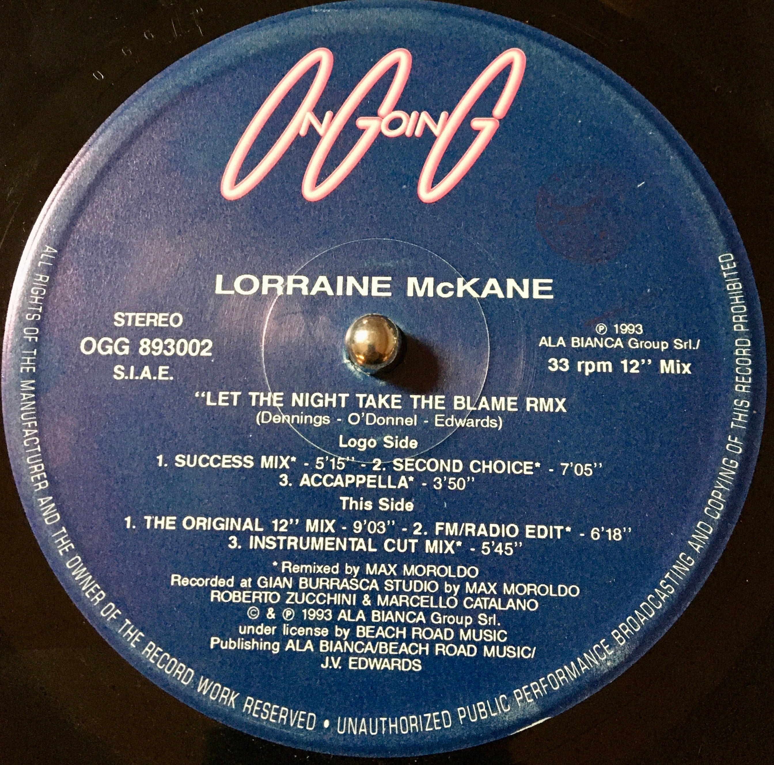 LET THE NIGHT TAKE THE BLAME(REMIX)／L.M Lorraine McKane – Let The Night Take The Blame (Remix