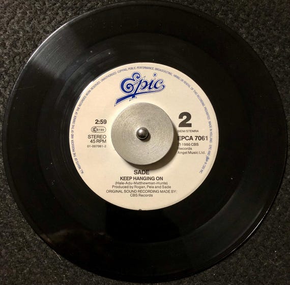 1986 Sade - Never as Good as the First Time , Vinyl, 7