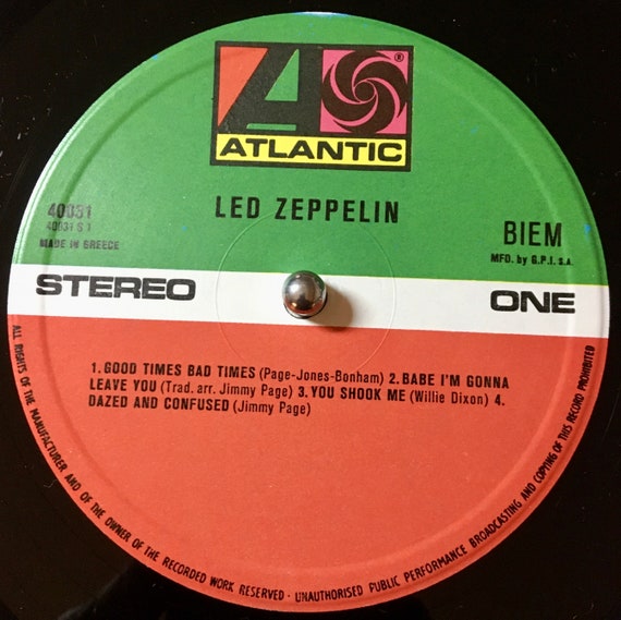 VINILO LED ZEPPELIN/ LED ZEPPELIN 1LP