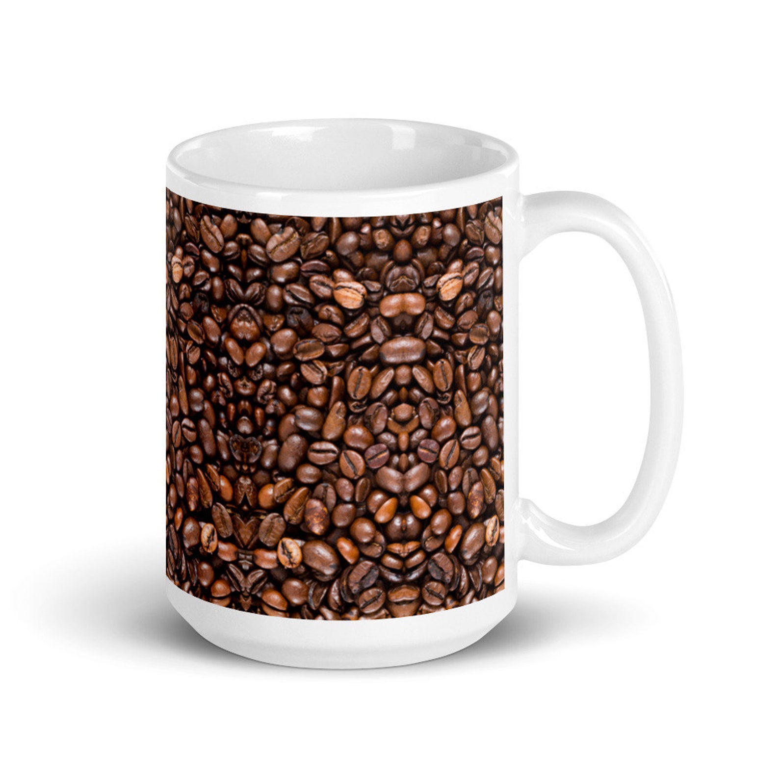 Coffee Beans Mug Coffee Bean Lover Mug Coffee Beans Mug Etsy