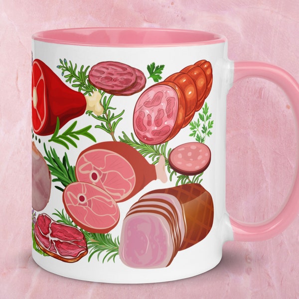 Fleisch Becher, Schinken, Speck Becher, Fleisch-Liebhaber-Becher, Speck-Liebhaber Geschenk, Speck-Liebhaber Becher, Schinken Fleisch Becher, Fleisch Becher Geschenk, Fleisch-Liebhaber Geschenk, Fleisch Essen Becher