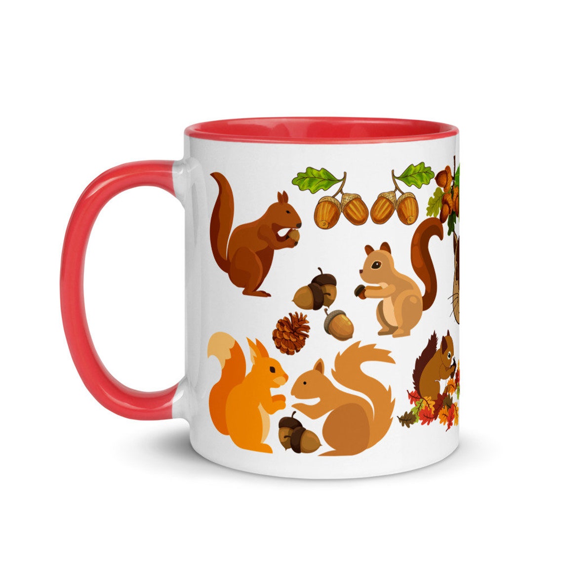 Squirrel Coffee Mug Cute Squirrel Mug Gift Squirrel Lover Etsy