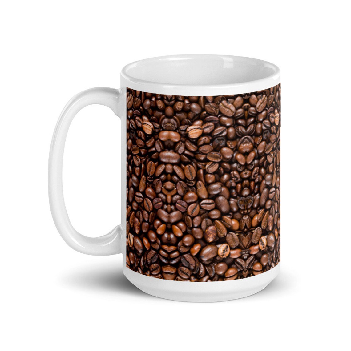 Coffee Beans Mug Coffee Bean Lover Mug Coffee Beans Mug Etsy