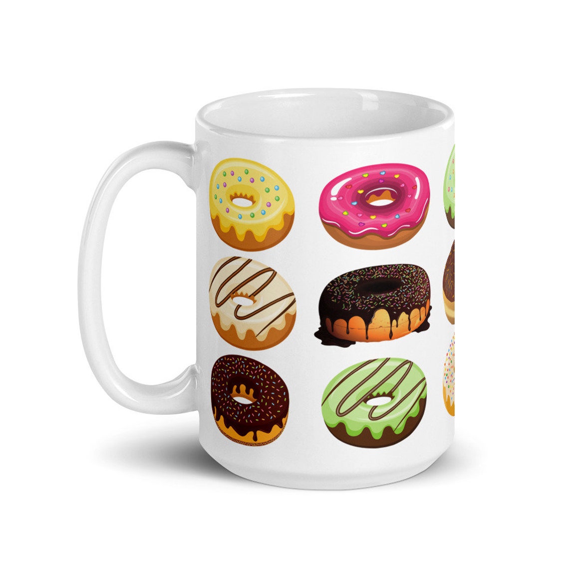 Donuts Coffee Mug Donut Lover Mug Gift Marvelous Donuts Mug Etsy