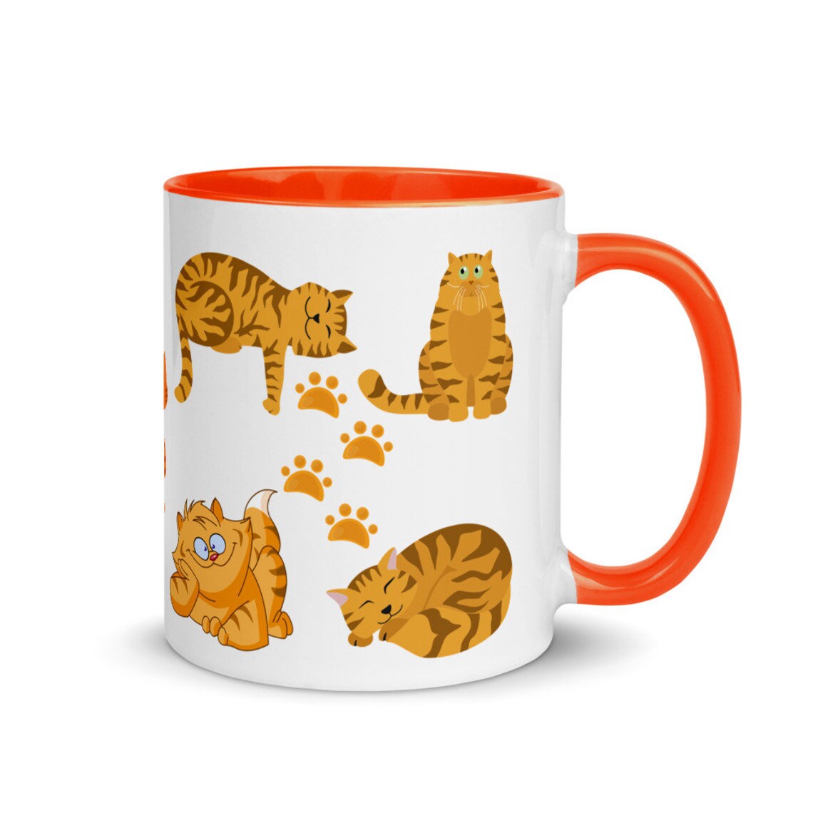 Ginger Cat Coffee Mug Orange Cat Mug Gift Ginger Cat Lover Etsy