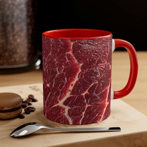 Meat Mug, Meat Lover Mug, Meat Lover Gift, Meat Coffee Mug, Barbeque Mug, Gifts for Meat Lovers, Carnivore Mug, Steak Mug, Meat Gifts