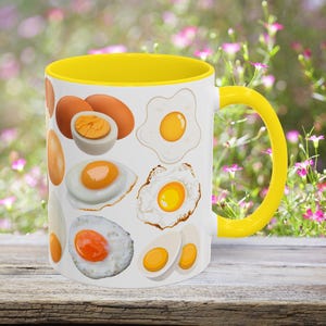 Egg Coffee Mug, Egg Mug Gift, Egg Art Coffee Mug, Egg Cup, Egg Lover Mug, Egg Lover Gift, Egg Coffee Cup, Eggs, Egg Cup Gift, Egg Gift