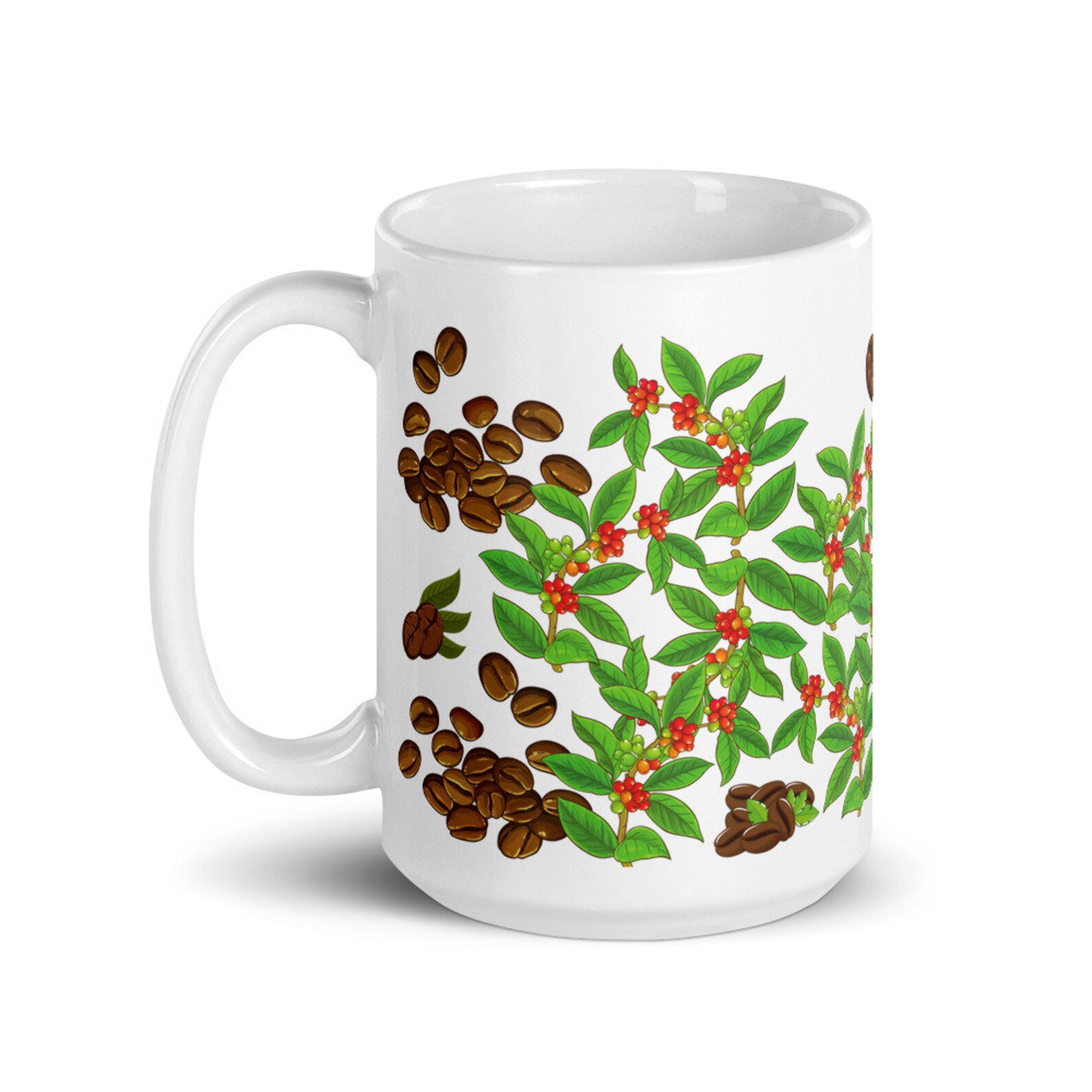 Coffee Beans Plants Mug Sweet Coffee Plants Mug Coffee Etsy