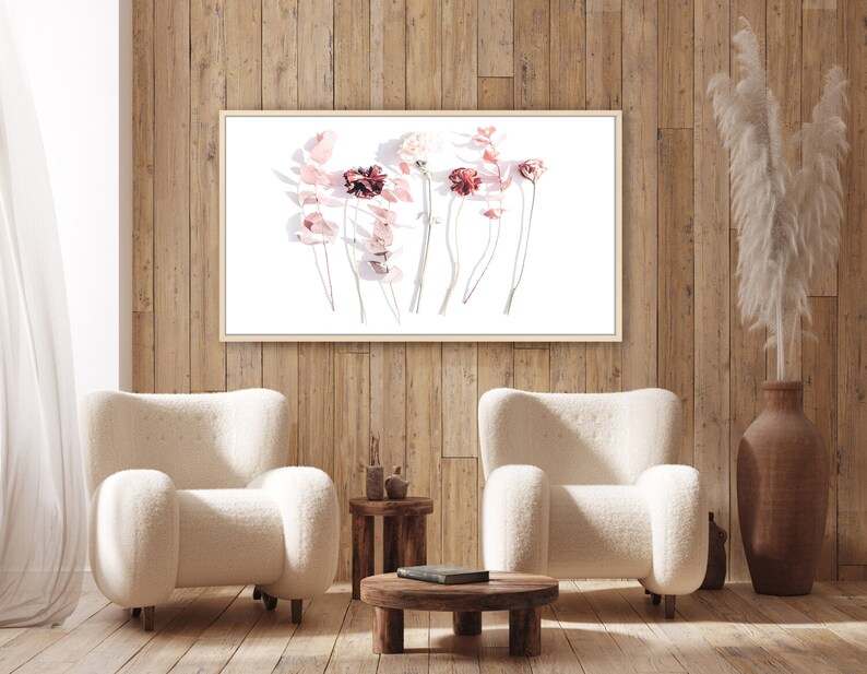 Pink Flowers Art for The Frame Tv Samsung Frame TV Art Spring Flowers Frame TV Digital Art Frame Tv