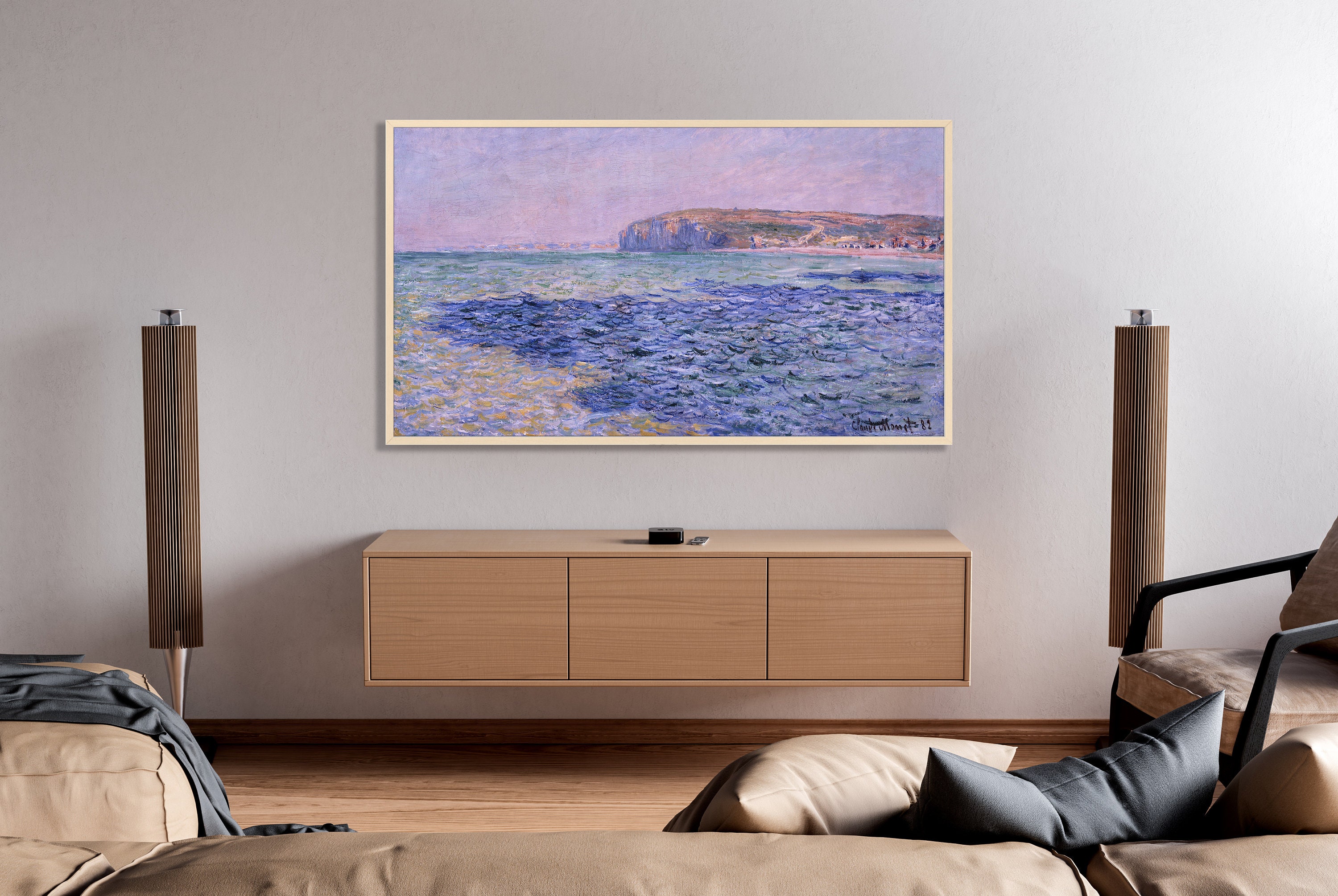 Samsung Frame TV Art 4k Claude Vintage Seascape Art Etsy