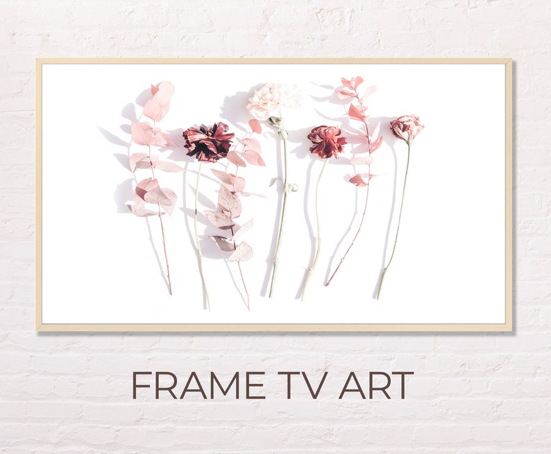 Pink Flowers Art for The Frame Tv Samsung Frame TV Art Spring Flowers Frame TV Digital Art Frame Tv
