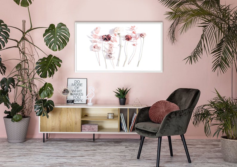 Pink Flowers Art for The Frame Tv Samsung Frame TV Art Spring Flowers Frame TV Digital Art Frame Tv