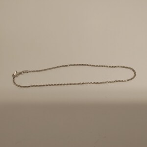 Sterling silver wheat anklet image 2