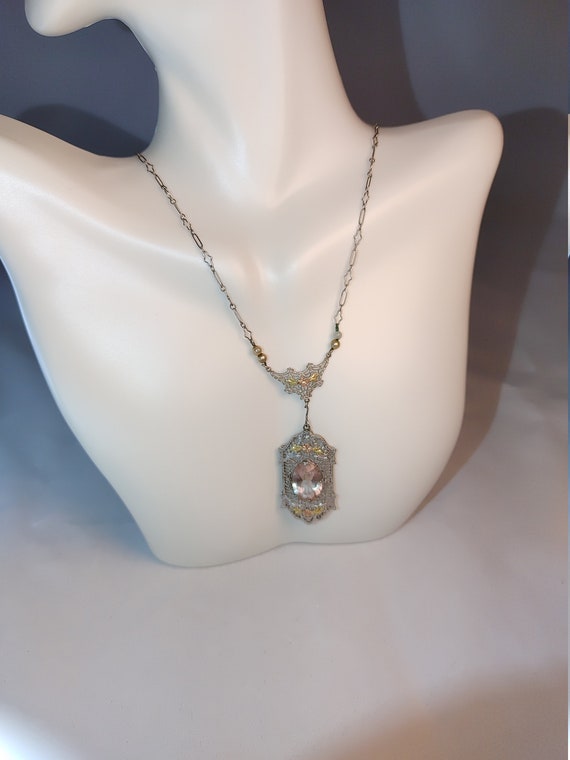 Antique y necklace