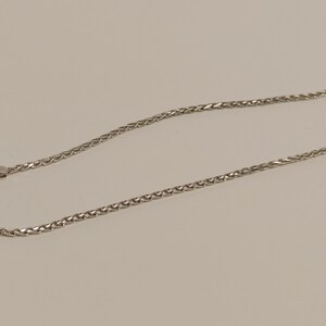 Sterling silver wheat anklet image 1