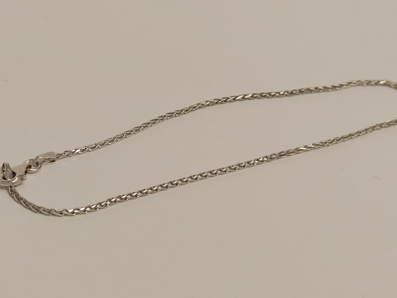 Sterling silver wheat anklet - image 1