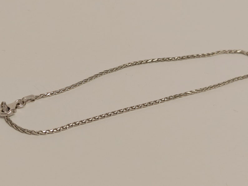 Sterling silver wheat anklet image 1