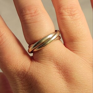 Trio ring sterling silver