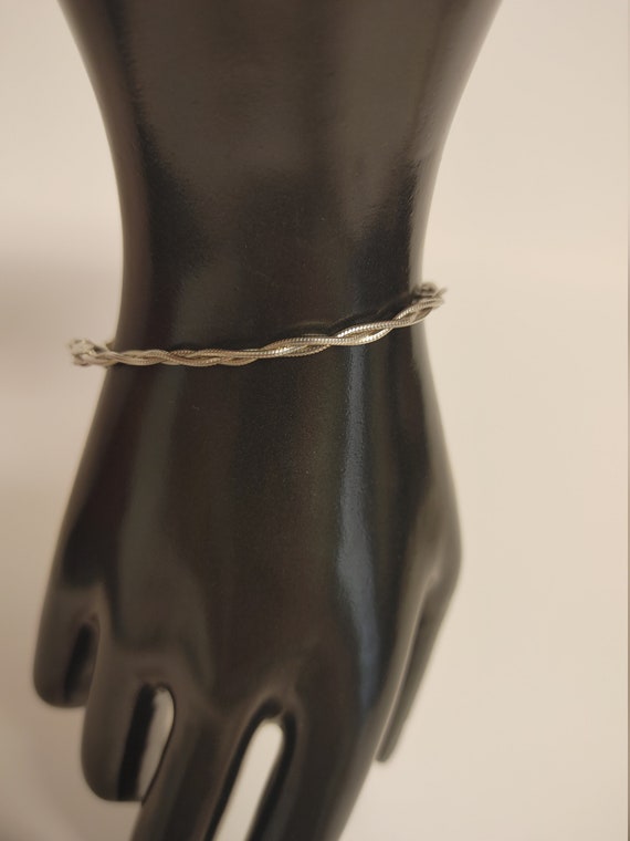 Sterling silver braided bracelet - image 2