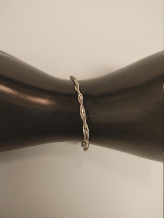 Sterling silver braided bracelet - image 1