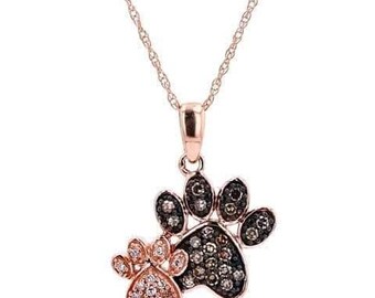 Paw print pendant