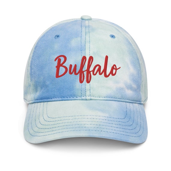 Baseball Tie Dye Football Hats Buffalo Blue And Red Tie Dye Hat