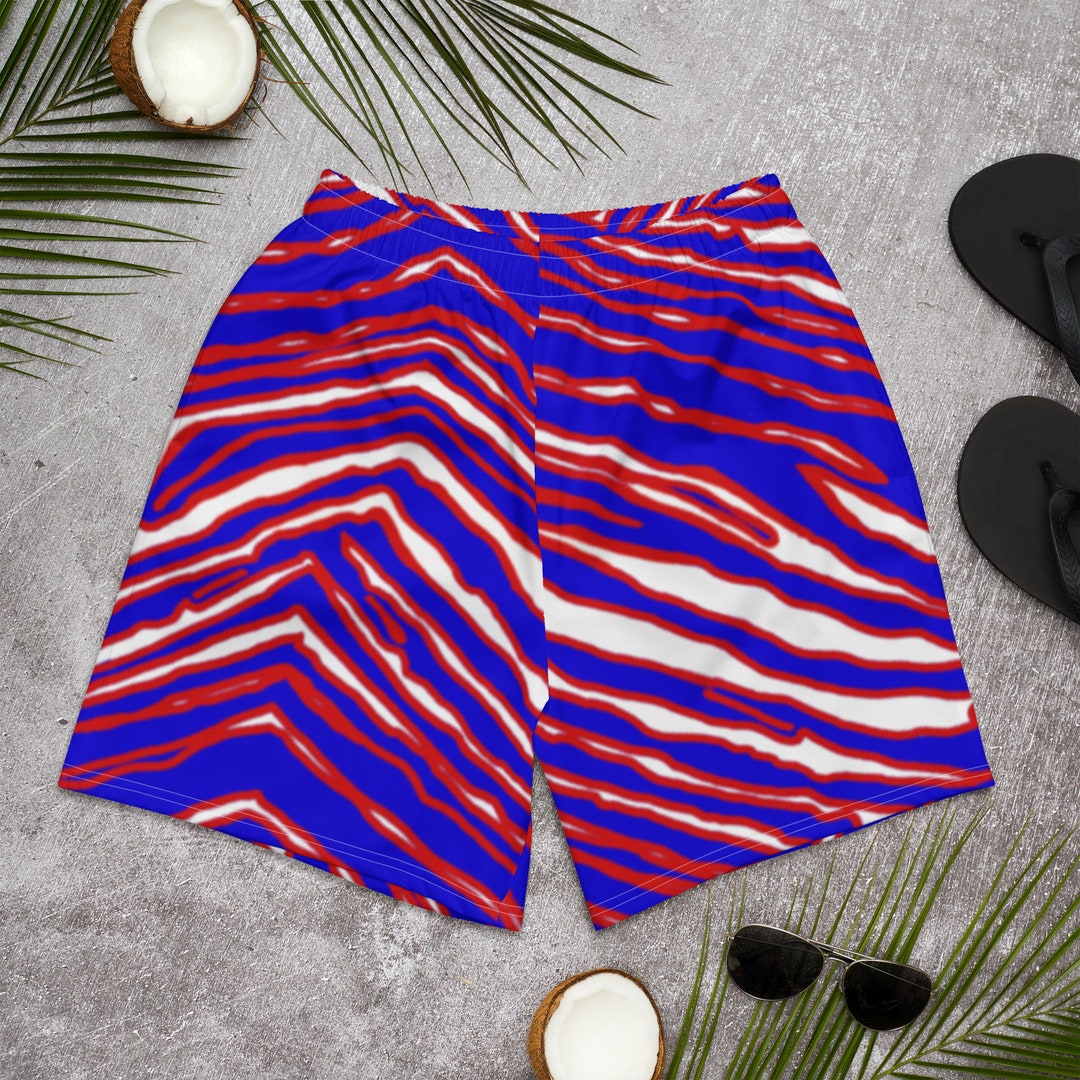 Men's Athletic Buffalo Zubaz Long Shorts/ Swim Trunks Etsy