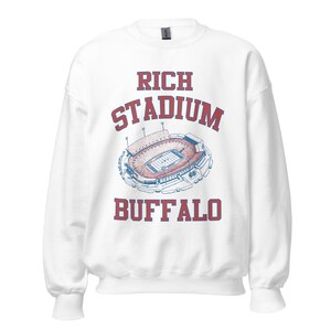 Rich Stadium Unisex Sweatshirt, Buffalo Football stadium crewneck, the ralph wilson