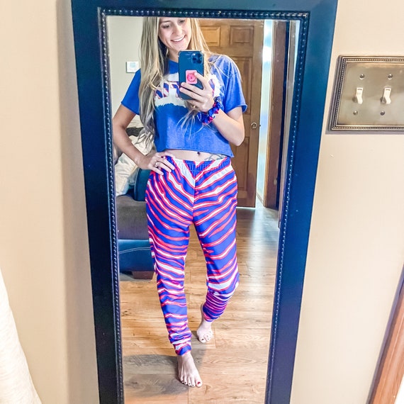 Buffalo Football Zubaz Women's Joggers Lightweight Zebra 