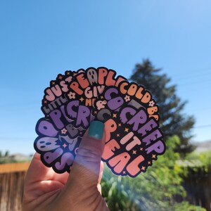 Spooky Babe Halloween Sticker, People Give Me The Creeps, Coffins and Cold Brew, Spooky Nurse,  I&#39;m in my Spooky Era, die cut sticker,