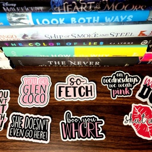 Mean Girls Quote Stickers: Waterproof Matte Decals