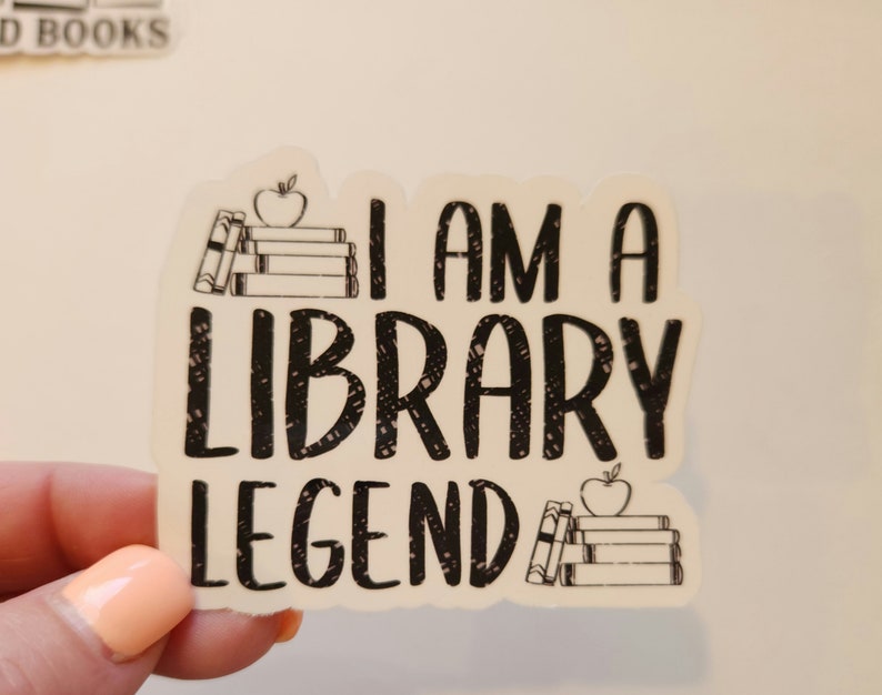 Book stickers, read more books, read banned books, read in peace,waterproof, Sticker, library sticker, bookish, gift idea, death by TBR Library Legend