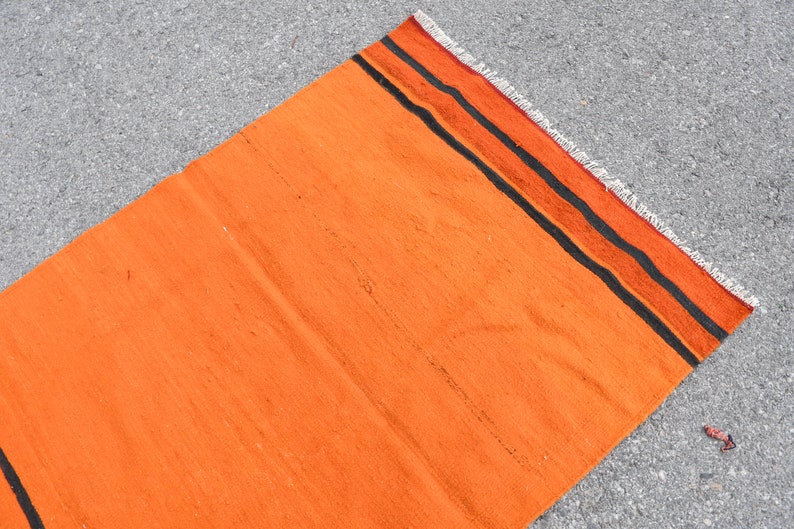 Turkish Kilim, Accent Kilim, Vintage Kilim, Oushak Kilim, 42x55 Inches