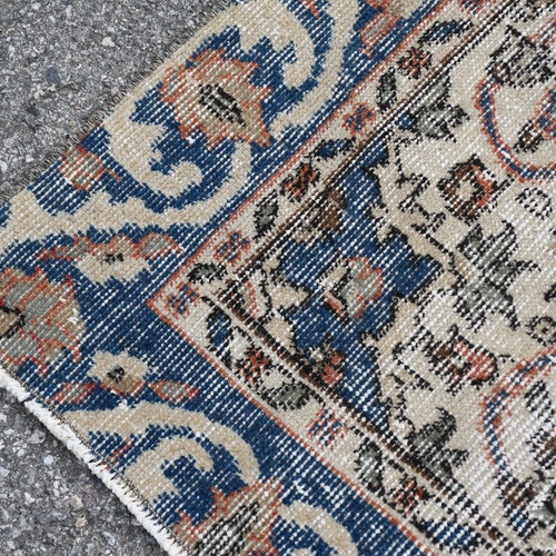 Area Carpet, Turkish Rug, Vintage Rug, Oushak Rug, 56x93 inches Beige Rug, Decorative Floor Carpet, Organic shops Bedroom Carpet, 2370