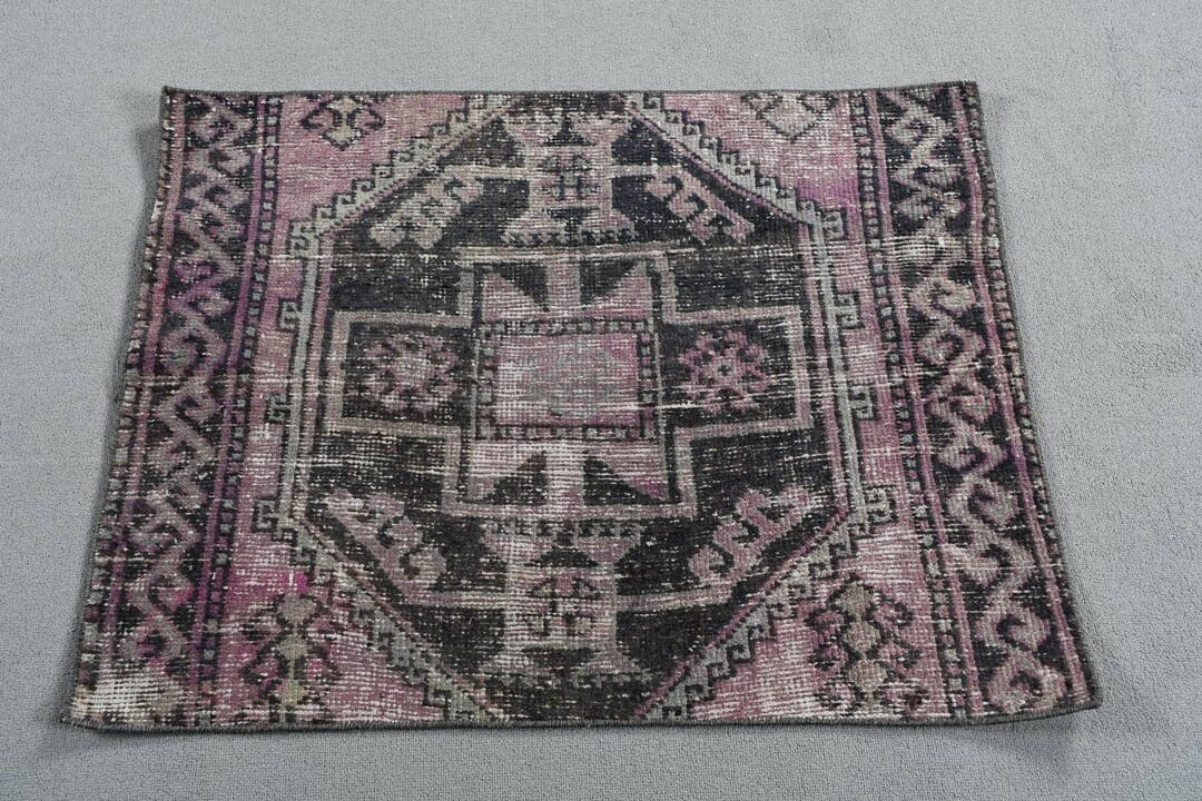 Turkish Rug, Vintage Rug, 3x2 Small Rug, Oushak Rugs, Rugs for Bathroom ...