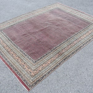 Purple Rug, Turkish Rug, Vintage Rug, Oriental Rug, 75x102 inches, Living Room Rug, Large Rug, Salon Rug, Home Decor Rug, Oushak Rug, 51