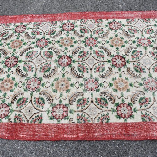 Salon Rug, Vintage Rug, Turkish Rug, Area Rug, Oushak Carpet, 48x80 inches Beige Rug, Anatolian Bedroom Rugs, Wool Rug, Indoor popular Rugs, 2103