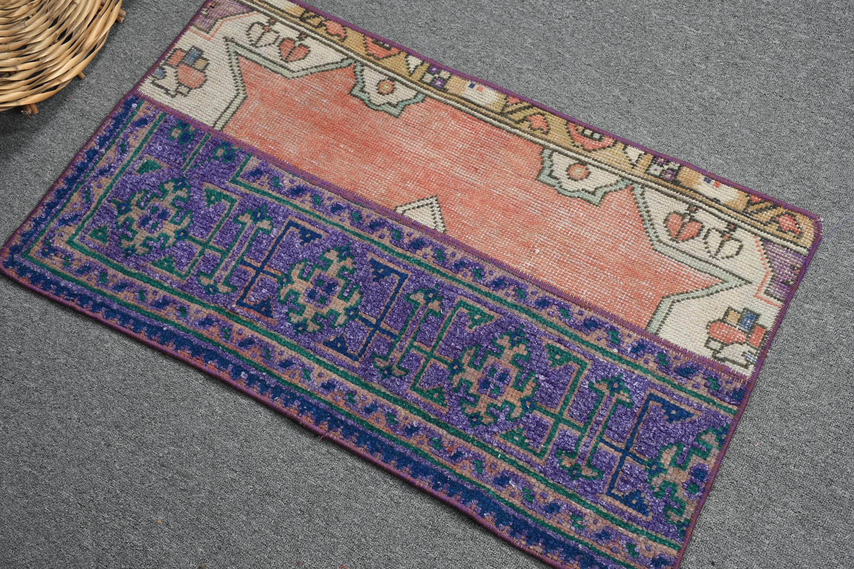 48cmx88cm トルコ絨毯ヴィンテージ ラグアナトリアの手織り