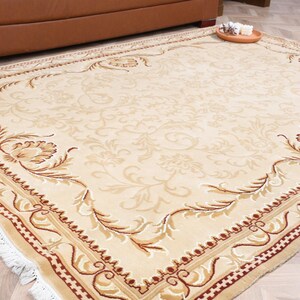 Turkish Rug, Large Rug, Vintage Rug, Antique Rug, Rugs For Dining Room, 5.8x7.9 ft Beige Rug, Decorative Rug, Anatolian Rug, Salon Rug, 6728