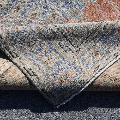 Vintage Rug, Turkish Rug, Area Rug, Oushak Carpet, 58x91 Inches Beige Carpet, Handmade Indoor Rug, Decorative shops Floor Carpet, 1307