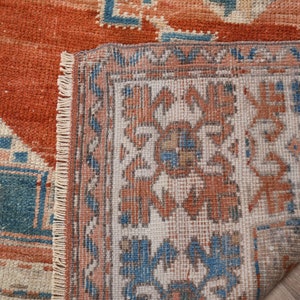 Vintage Rug, Turkish Rug, Area Rug, Anatolian Rugs, Rugs For Kitchen, 6.1x6.5 ft Red Rug, Decorative Rug, Wool Rug, Boho Area Rug, 6780 image 10
